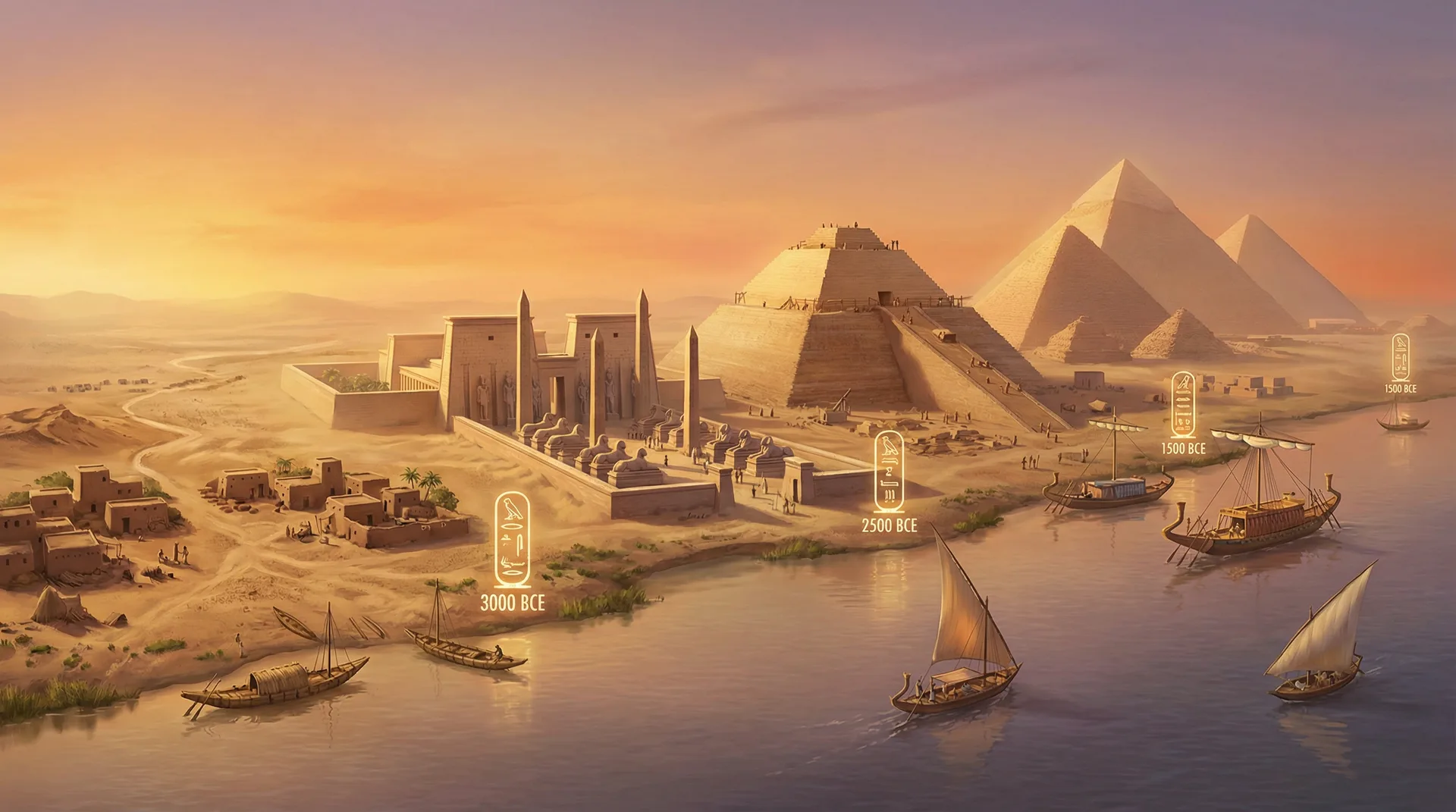 澳洲幸运8 - 神庙发展史尼罗河时间轴全景